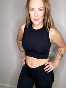 Black Crossover Active Top
