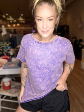 Load image into Gallery viewer, Vintage Purple Short Sleeve Top