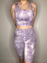 Load image into Gallery viewer, Purple Mixed Print Athletic Set