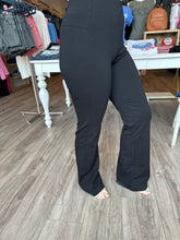 Load image into Gallery viewer, Black Flared Dress Pants