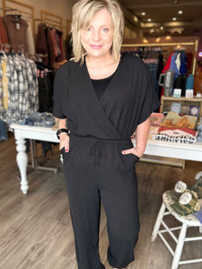 Black Dolman Sleeve Jumpsuit