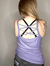 Load image into Gallery viewer, Purple Back Detail Tank