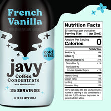Load image into Gallery viewer, Javy French Vanilla Cold Brew Coffee Concentrate