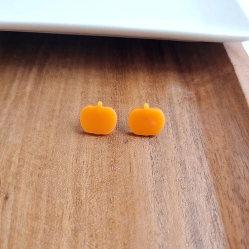 Pumpkin Stud Earrings