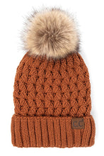 Load image into Gallery viewer, CC Knit Beanie with Pom