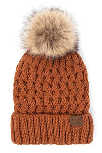 CC Knit Beanie with Pom