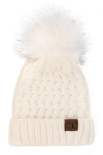 Load image into Gallery viewer, CC Knit Beanie with Pom