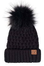 Load image into Gallery viewer, CC Knit Beanie with Pom