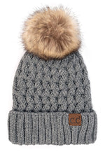 Load image into Gallery viewer, CC Knit Beanie with Pom