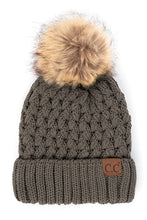 Load image into Gallery viewer, CC Knit Beanie with Pom