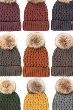 Load image into Gallery viewer, CC Knit Beanie with Pom