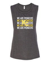 Load image into Gallery viewer, We Are Pioneers Dark Grey Muscle Tank