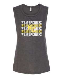 We Are Pioneers Dark Grey Muscle Tank