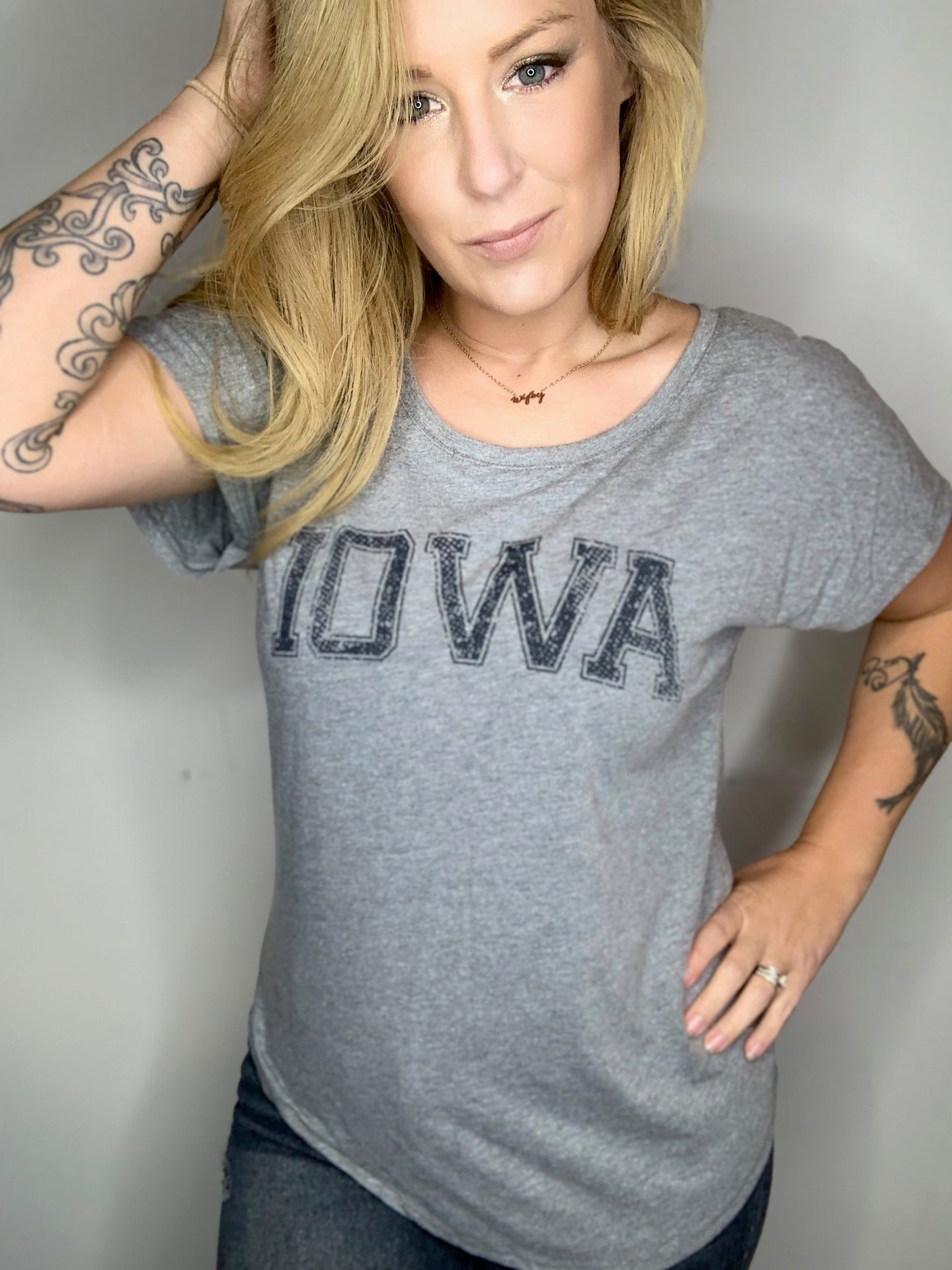 Iowa Heather Grey Dolman