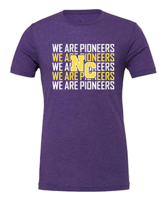 We Are Pioneers Heather Purple Short Sleeve