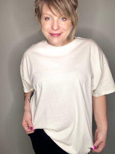 Off White Oversized Tee