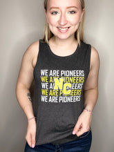 Load image into Gallery viewer, We Are Pioneers Dark Grey Muscle Tank