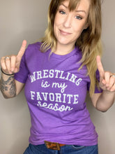Load image into Gallery viewer, Wrestling Is My Favorite Season in Purple