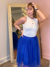 Load image into Gallery viewer, Royal Blue Tulle Skirt