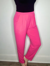 Load image into Gallery viewer, Fuchsia Pleated Waist Pants