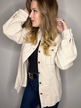 Load image into Gallery viewer, Oatmeal Corduroy Shacket