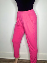 Load image into Gallery viewer, Fuchsia Pleated Waist Pants