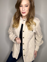 Load image into Gallery viewer, Oatmeal Corduroy Shacket