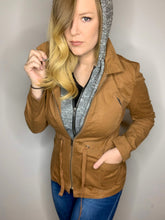 Load image into Gallery viewer, Tan Hooded Lightweight Jacket