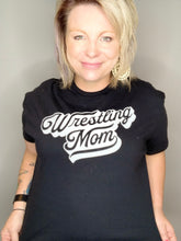 Load image into Gallery viewer, Wrestling Mom Black Tee