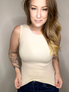 Sand Beige Seamless Tank
