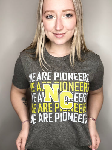 We Are Pioneers Heather Grey Short Sleeve