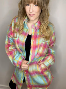 Pink Multi Shacket