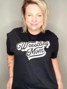 Wrestling Mom Black Tee