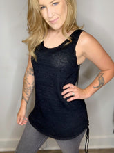Load image into Gallery viewer, Black Sleeveless Knit Top