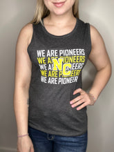 Load image into Gallery viewer, We Are Pioneers Dark Grey Muscle Tank