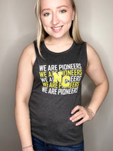 Load image into Gallery viewer, We Are Pioneers Dark Grey Muscle Tank