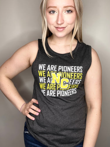 We Are Pioneers Dark Grey Muscle Tank