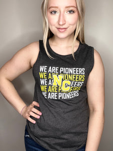 We Are Pioneers Dark Grey Muscle Tank