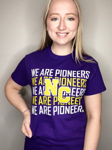 We Are Pioneers Purple Short Sleeve