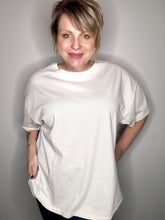 Load image into Gallery viewer, Gray Oversized Drop Shoulder Tee