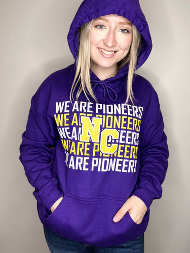 We Are Pioneers Purple Hoodie