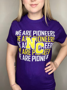 We Are Pioneers Purple Short Sleeve