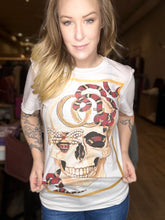 Load image into Gallery viewer, LUXE Graphic Tee in White