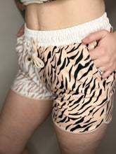 Load image into Gallery viewer, Tan Mix Print Everyday Jogger Shorts