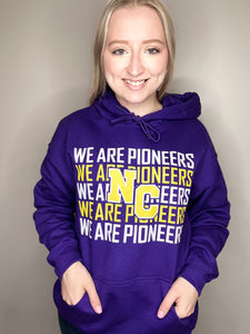 We Are Pioneers Purple Hoodie