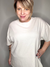 Load image into Gallery viewer, Gray Oversized Drop Shoulder Tee