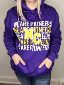 We Are Pioneers Purple Hoodie