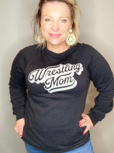 Load image into Gallery viewer, Wrestling Mom Navy Crewneck