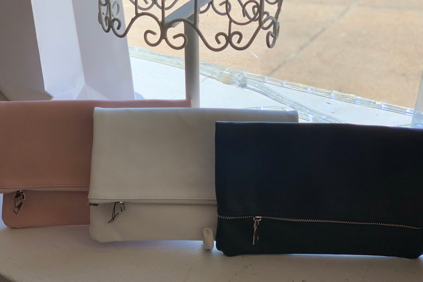 Faux Leather Clutch