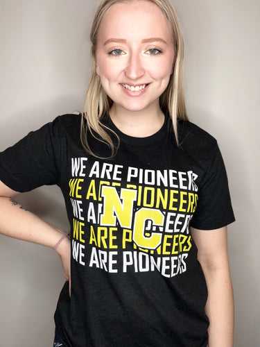 We Are Pioneers Heather Black Short Sleeve